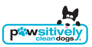 pawsitively dogs logo clean dog grooming